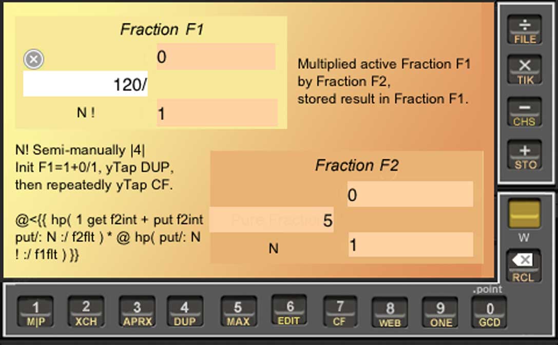 Frrraction screenshot